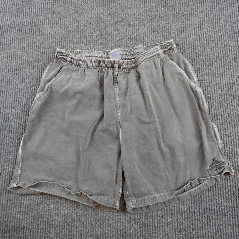 Crazy Shirts Mens XL Gray Hawaiian Volcano Dyed Elastic Waist Sweat Shorts